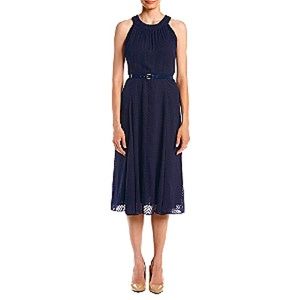 Navy Tommy Hilfiger Belted Dress Size 10